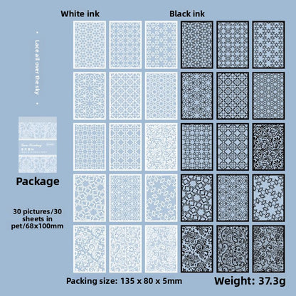 Stickers lace fantasy-30 pzas