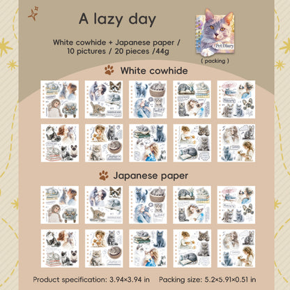 Block stickers gatitos-20 hojas