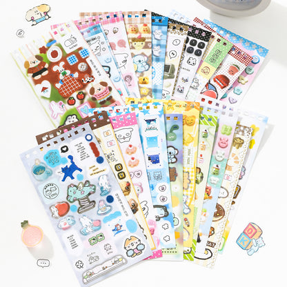 Block de stickers aestetic-20 hojas