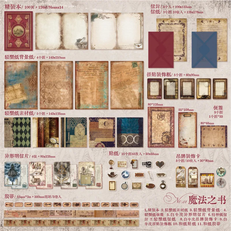 Set Journal Medieval-185 piezas