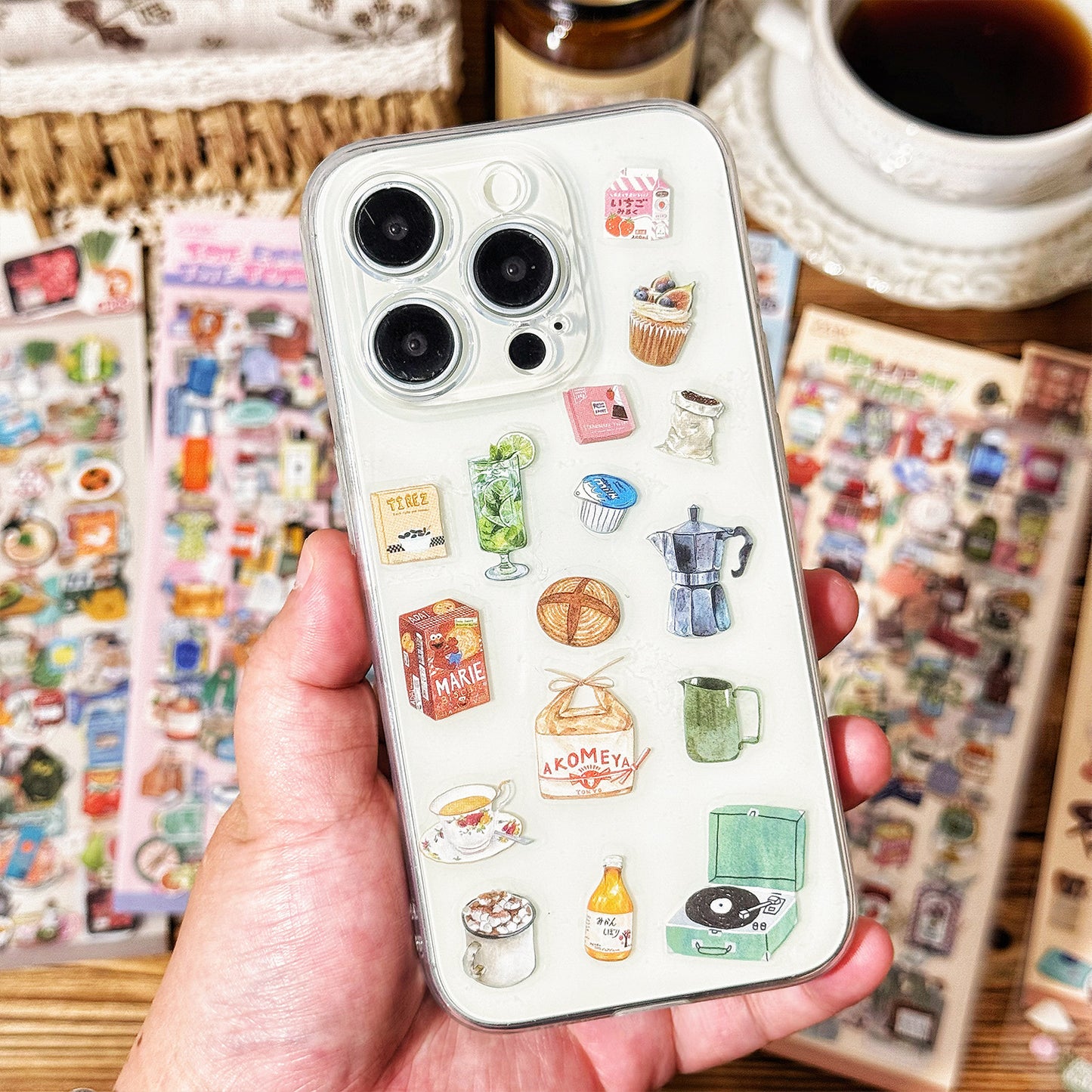 Stickers objetos cotidianos-4 pzas