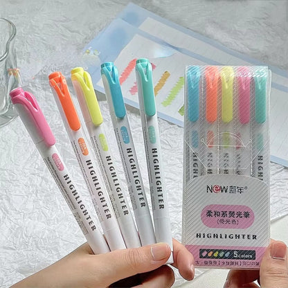 Resaltadores highlighter-5 pzas