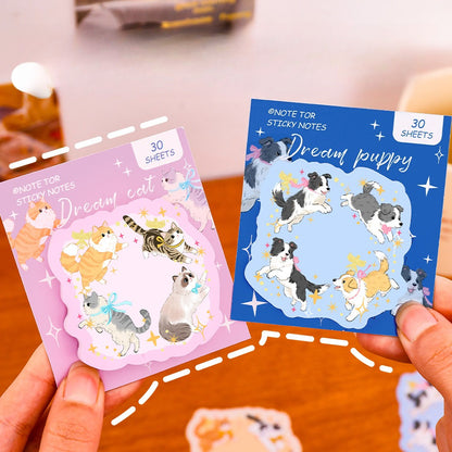 Notepad dream cat puppy-30 pzas