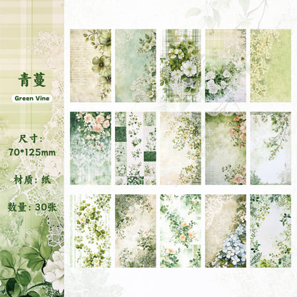 Block de papeles morning flowers-30 pzas