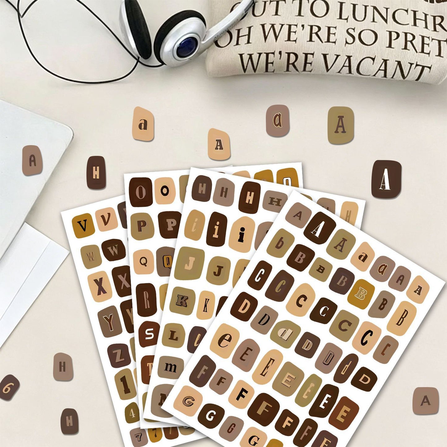 Set de stickers abecedario-20 planchas