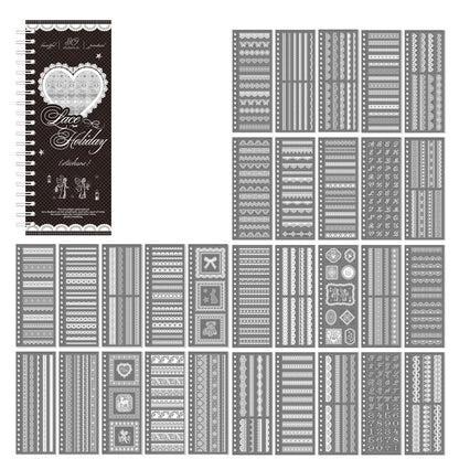 Libros de stickers encaje-30 hojas