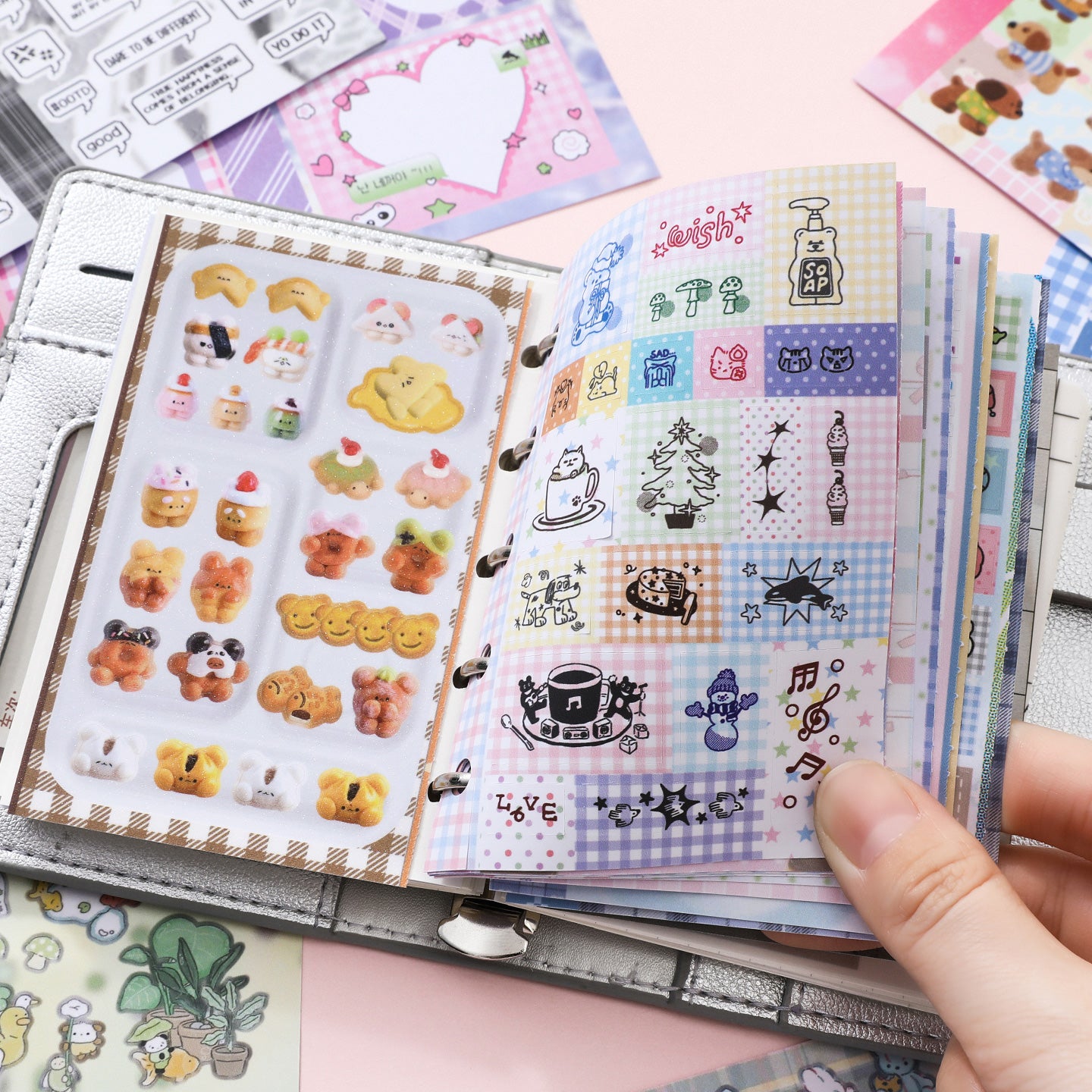 Libro de stickers estilo japones inspiration vitality-30 hojas