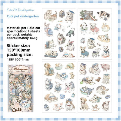 Stickers cute pet-4 planchas