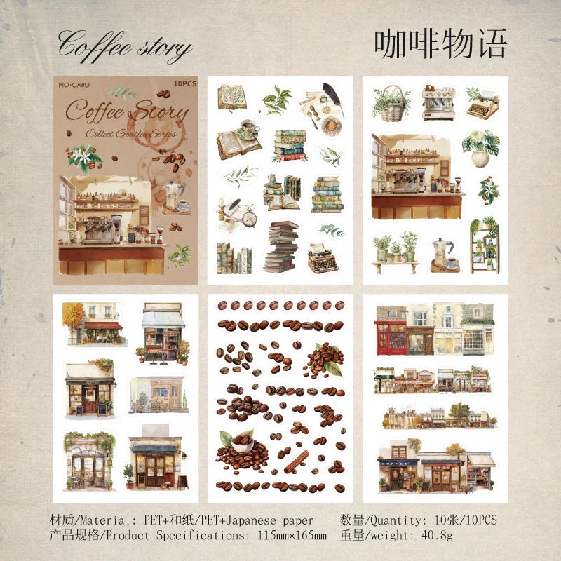 Revista stickers gentlee series-10 hojas