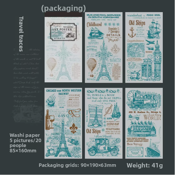 Block de stickers art poster-20 hojas