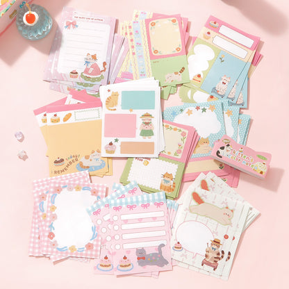 Set de washitape, notepad y stickers-120 pzas