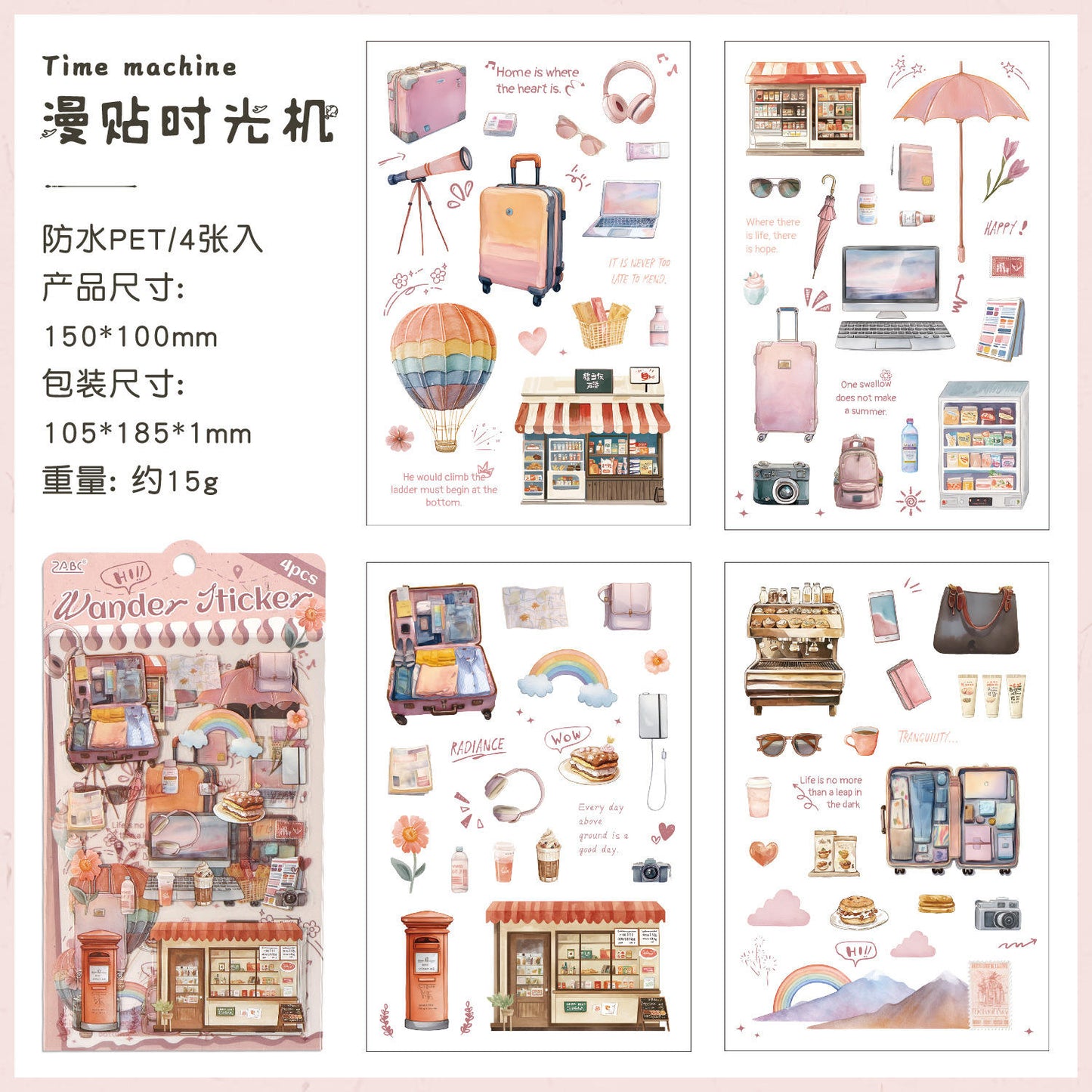 Stickers planner-4 planchas