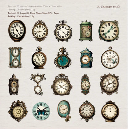 Stickers en cartonaje classical private-20 pzas