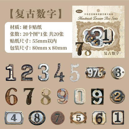 Stickers handmade treasure-20 pzas