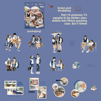 Stickers you in my future-15 pzas