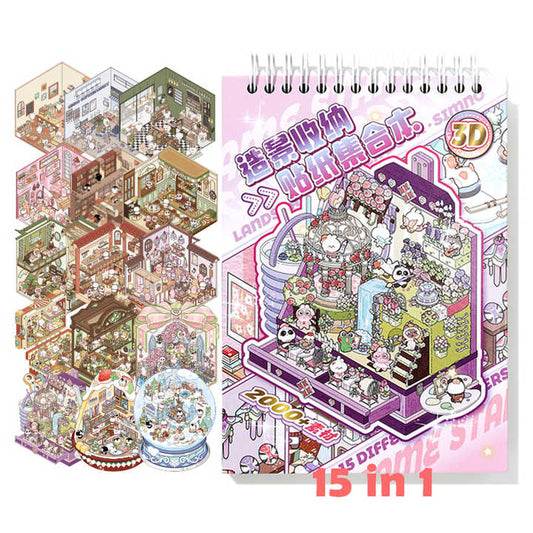 Libro de 15 escenarios 3D