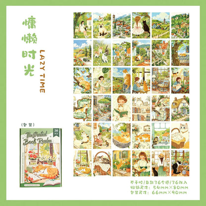 Stickers illustrated book-36 pzas