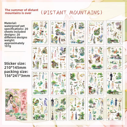 Libro de stickers japonesas-20 hojas