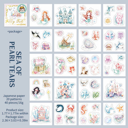 Mini librito de stickers fairy tale-40 pzas