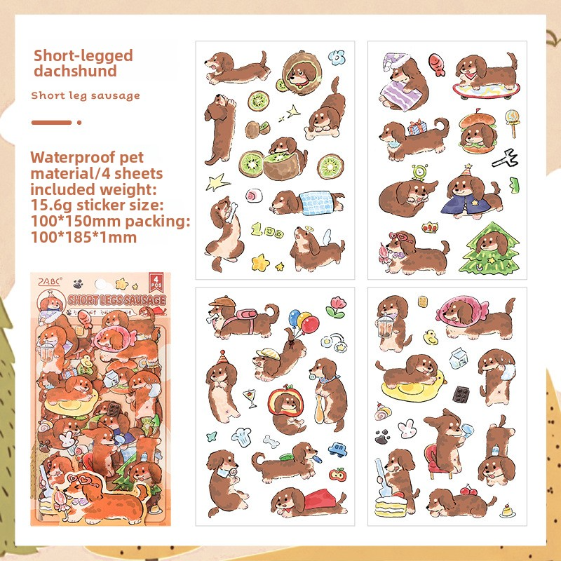 Stickers perritos-4 planchas