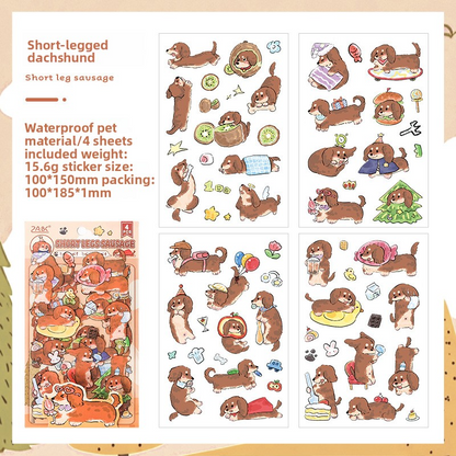 Stickers perritos-4 planchas