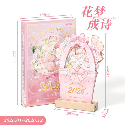 Calendario flowers 2026