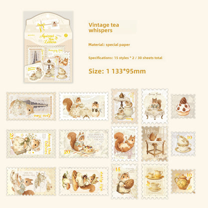 Estampillas animalitos-30 pzas