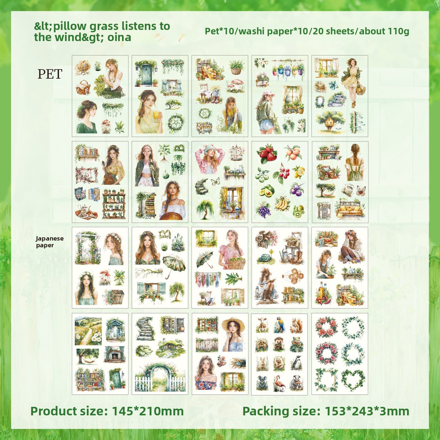 Block de stickers Zabc-20 hojas