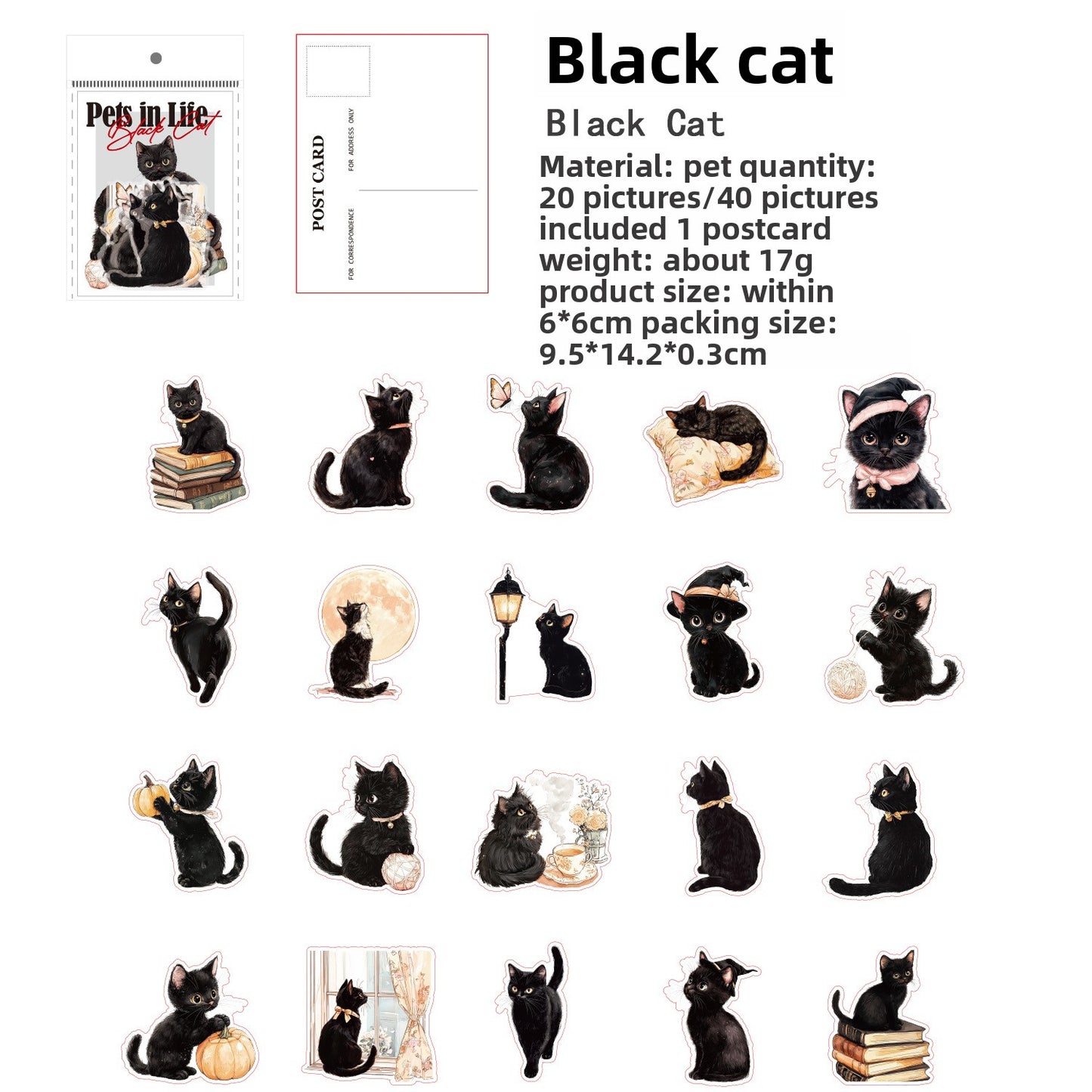 Stickers pets in life-40 pzas