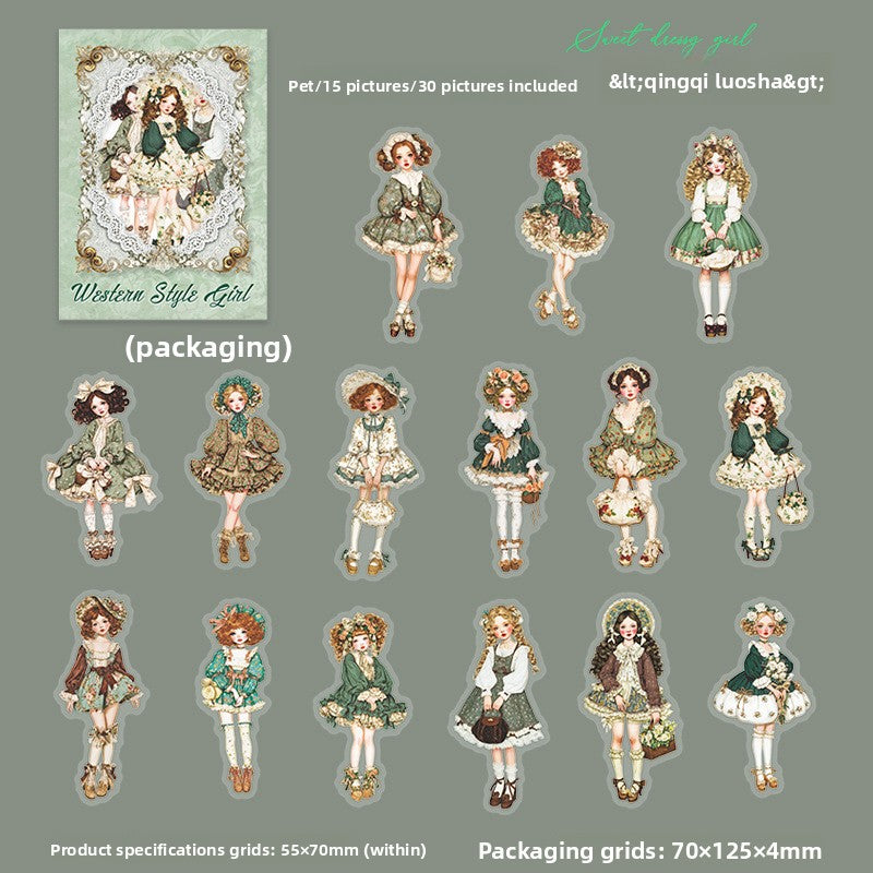 Stickers westerm style-15 pzas