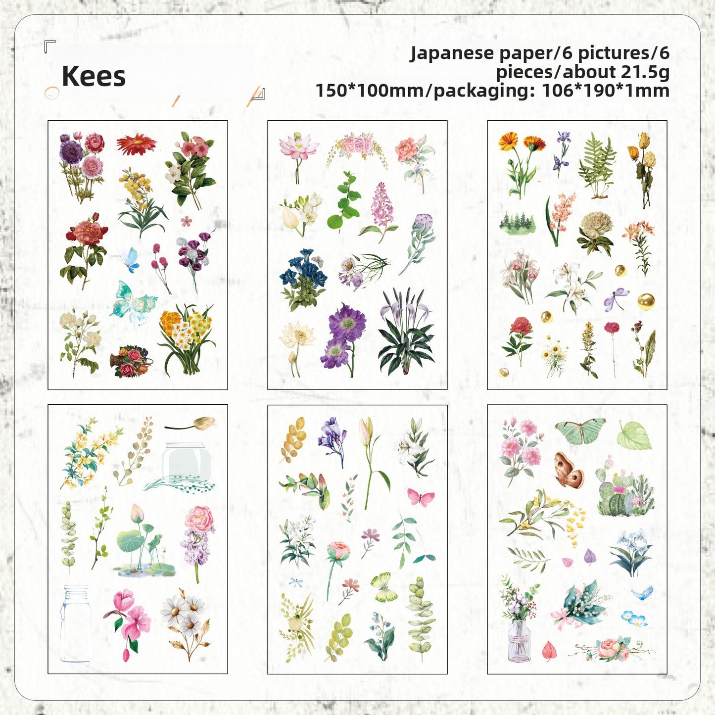 Stickers film cut-6 planchas