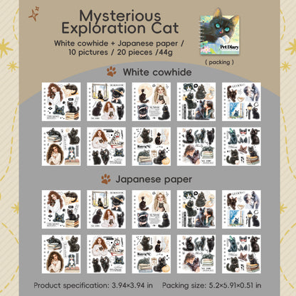 Block stickers gatitos-20 hojas