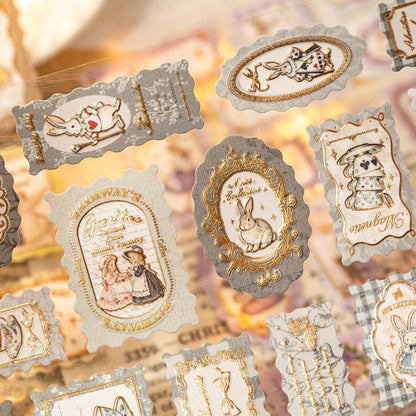 Stickers estampillas con relieve y foil