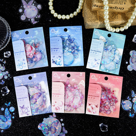Stickers burbujas butterfly-10 pzas