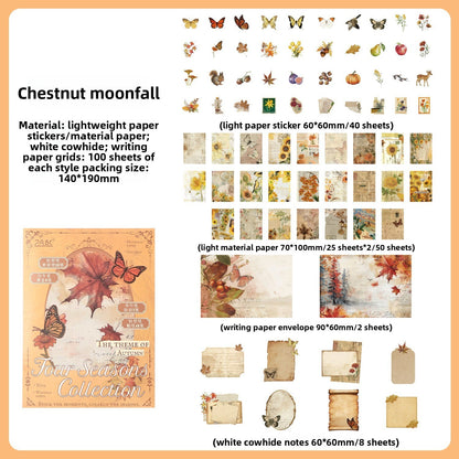 Set de papeleria Four seasons collection-100 pzas