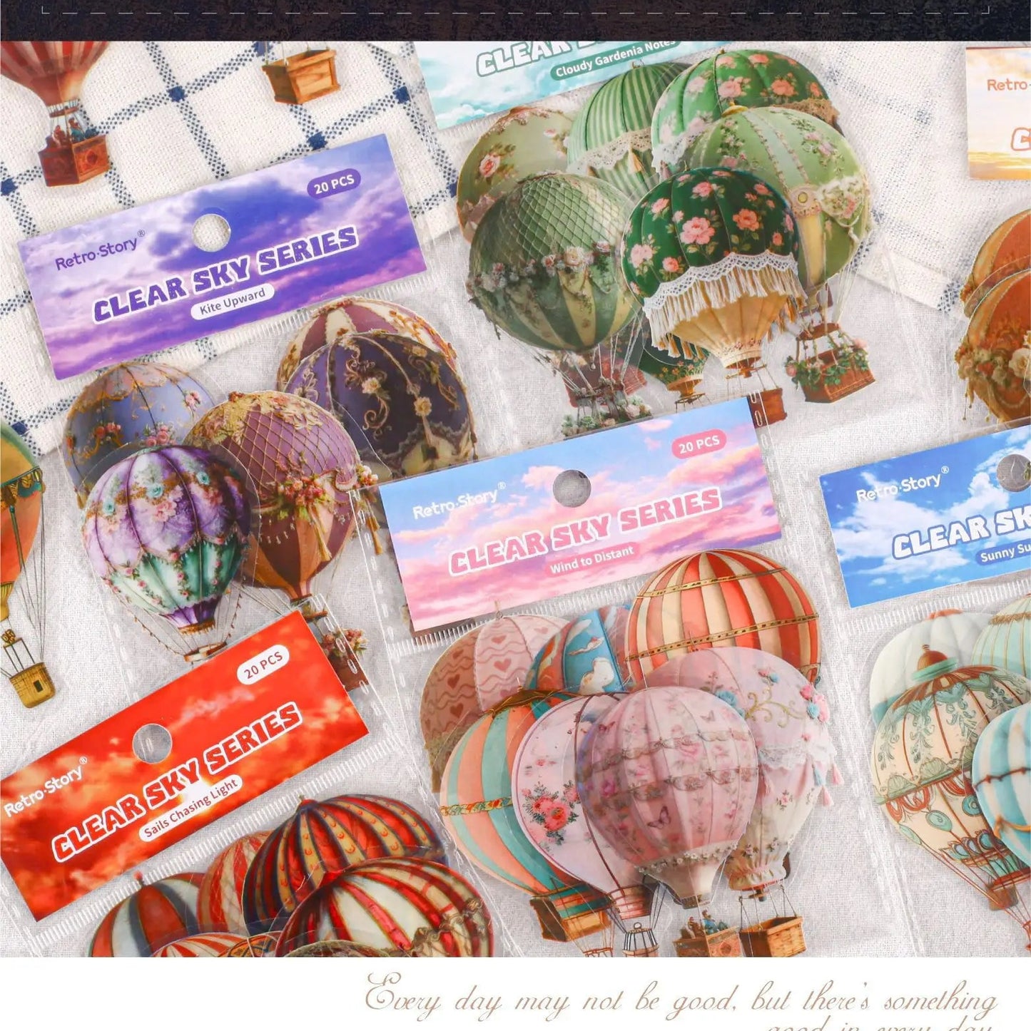 Stickers globo aerostático-20 pzas