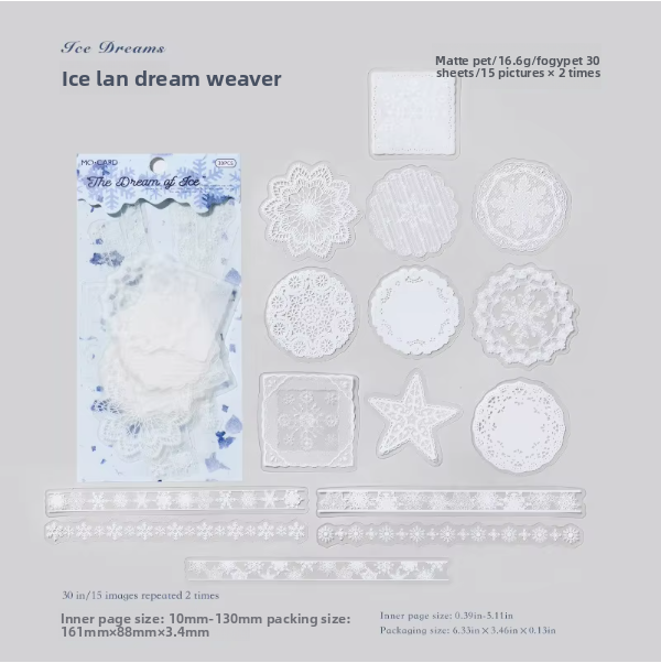 Stickers lace story-30 pzas