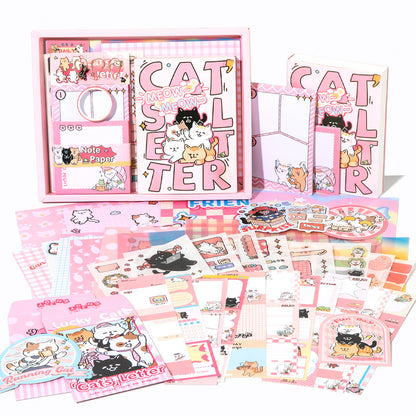 Set de papeleria Cat letter-116 pzas