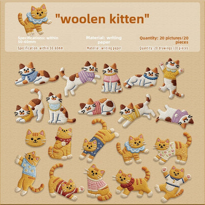 Stickers estilo bordados-20 pzas