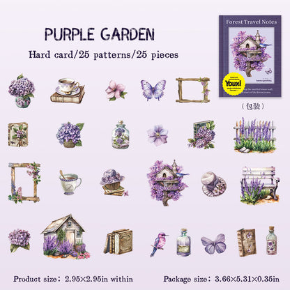 Stickers forest travel notes-25 pzas