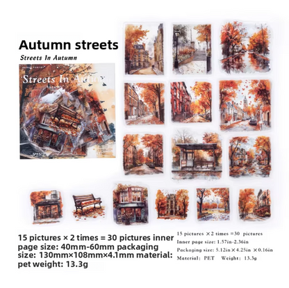 Stickers autumn-30 pzas