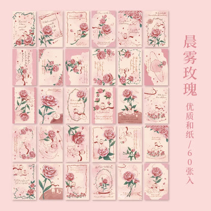 Mini librito stickers series rose gilding-60 pzas