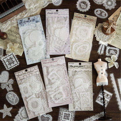 Stickers lace story-30 pzas