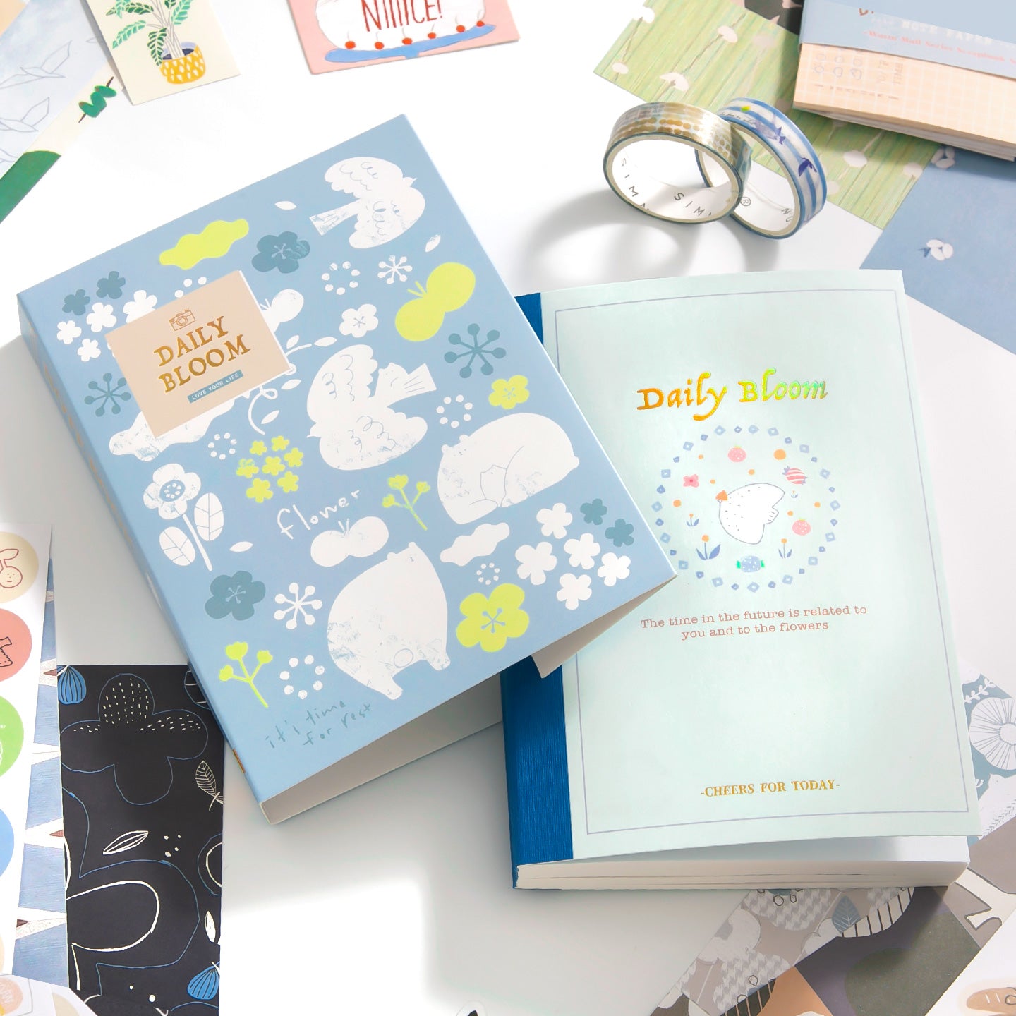 Set de papeleria Daily bloom-157 pzas