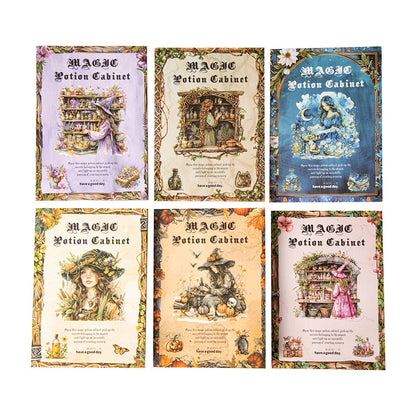 Libros de stickers potion gabinet-20 hojas