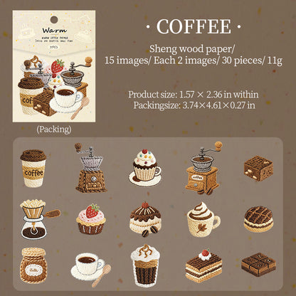 Stickers bordados-30 pzas