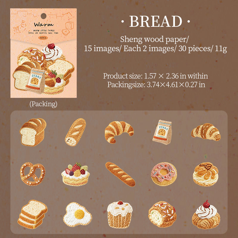 Stickers bordados-30 pzas