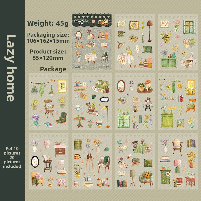 Libro de stickers dream pursuit life-20 hojas