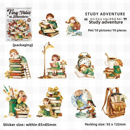 Stickers tiny tales-10 pzas