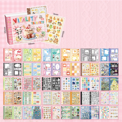 Libro de stickers estilo japones inspiration vitality-30 hojas